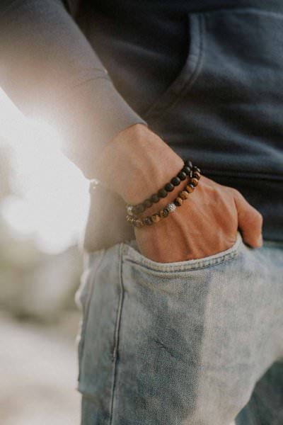 Tragebild Lunavit Magnet-Perlenarmband Aton